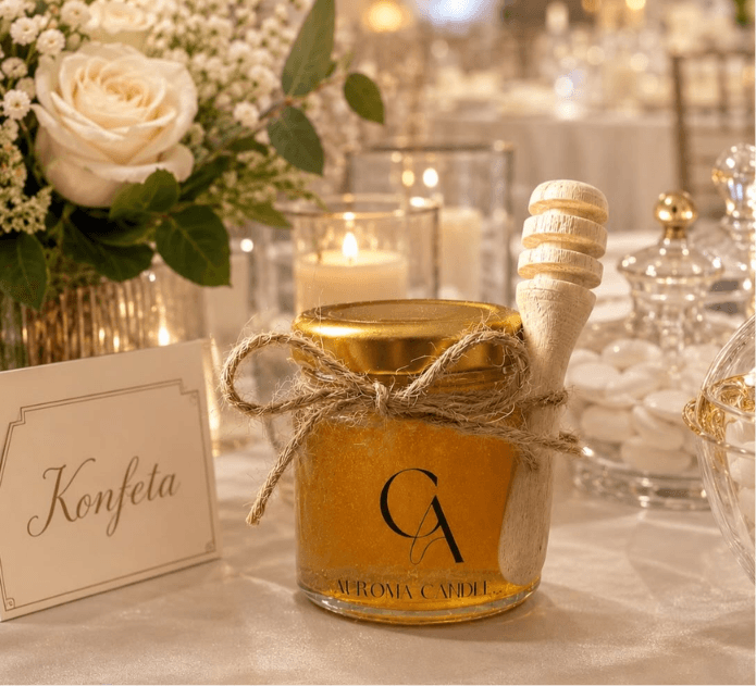 Kavanoz Mjalti me Monogram